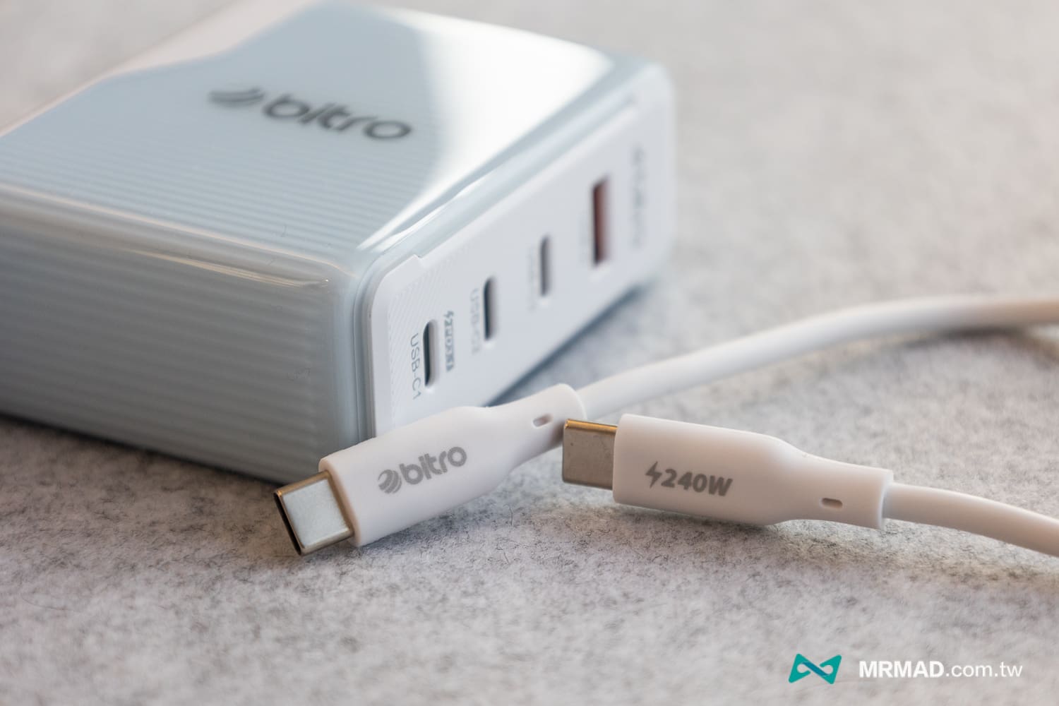 瘋先生bitro 超高CP值！台灣製造快充線和150W GaN四孔快充器就是它 